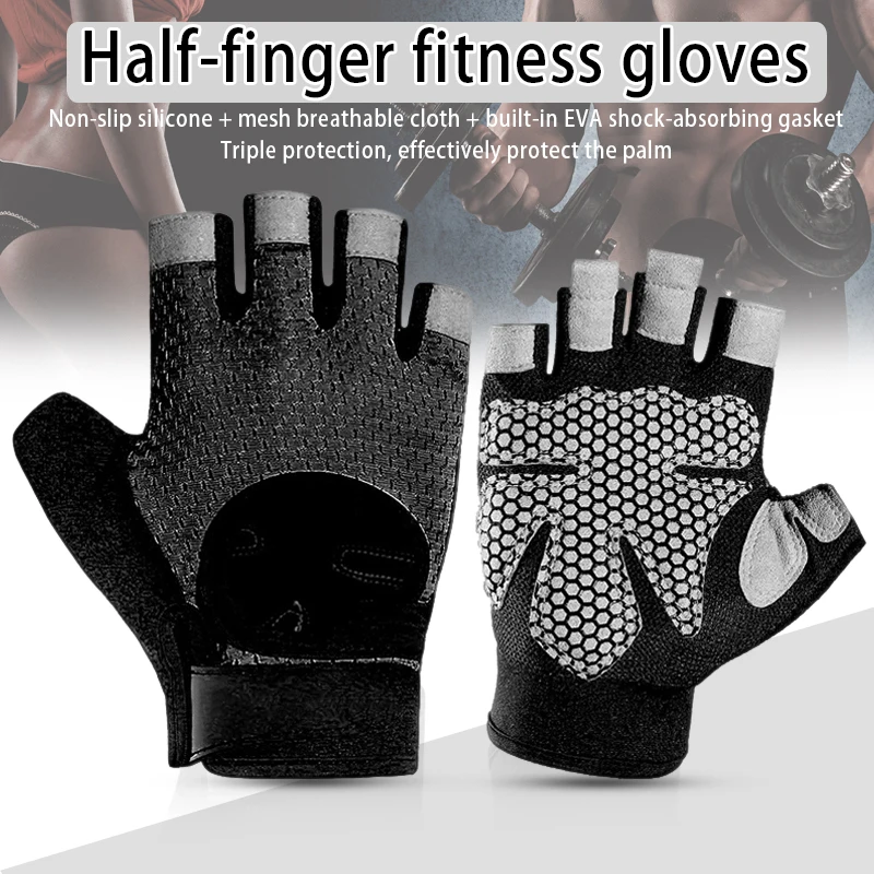 1 Pair Gloves Half Finger Breathable Shockproof Anti-slip for Cycling Sports Outdoor Drop Shipping Bike Accessories Fitness Men
1 Pair Gloves Half Finger Breathable Shockproof Anti-slip for Cycling Sports Outdoor Drop Shipping Bike Accessories Fitness Men