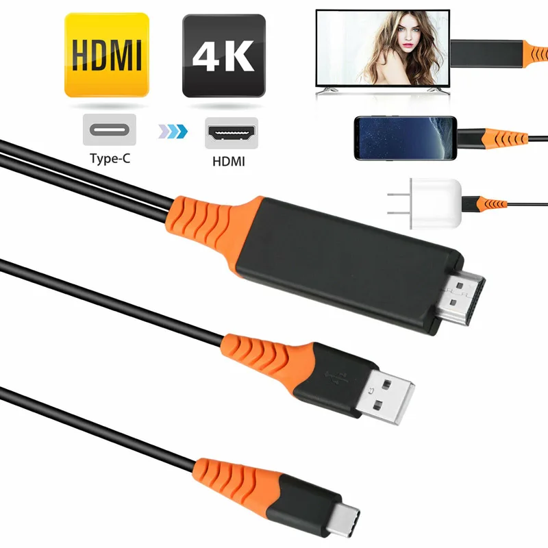 Кабель Разветвитель USB Type C на HDMI 1 8 м 4K 60 Гц|Адаптеры AC/DC| |
