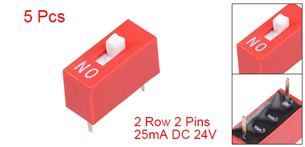 Uxcell 5 шт. красный DIP-переключатель, 1 позиция для печатных плат
Uxcell 5 шт. красный DIP-переключатель, 1 позиция для печатных плат