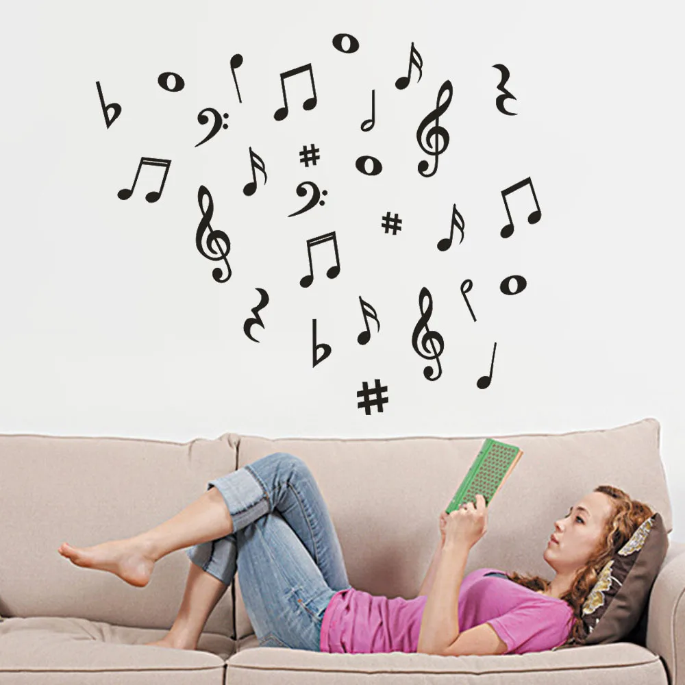 New Decorative Film Stickers Musical Note Removable Art Vinyl Mural Home Room Decor Wall Stickers наклейки на стену
New Decorative Film Stickers Musical Note Removable Art Vinyl Mural Home Room Decor Wall Stickers наклейки на стену