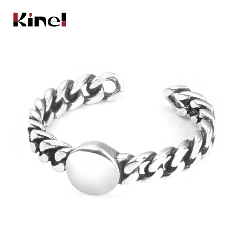 Kinel Authentic S925 Sterling Silver Fine Jewelry Chain Locker personality letters Engraved Rectangle Geometric Retro Rings
Kinel Authentic S925 Sterling Silver Fine Jewelry Chain Locker personality letters Engraved Rectangle Geometric Retro Rings