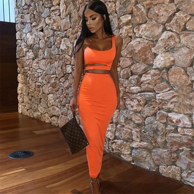 Summer Women'S Two Piece Set Sexy Hollow Out Splice Vest + Skirt Casual Streetwear 2020 Sleeveless Femme Ladies Suits Z270
Summer Women'S Two Piece Set Sexy Hollow Out Splice Vest + Skirt Casual Streetwear 2020 Sleeveless Femme Ladies Suits Z270