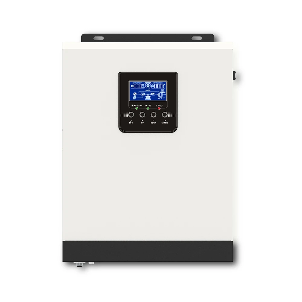 3000VA 2400W Pure Sine Wave Hybrid Solar Inverter 24VDC Input 220VAC Build In 40A MPPT Solar Charger Controller &AC Charger 
3000VA 2400W Pure Sine Wave Hybrid Solar Inverter 24VDC Input 220VAC Build In 40A MPPT Solar Charger Controller &AC Charger