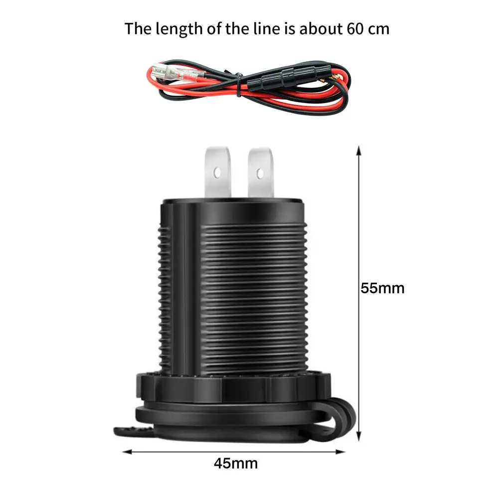 Universal 12V-24V Car Power Socket Light Weight Waterproof Dustproof Auto Power Outlet Fit for All Cars Trucks ATVs RVs Ships
Universal 12V-24V Car Power Socket Light Weight Waterproof Dustproof Auto Power Outlet Fit for All Cars Trucks ATVs RVs Ships
