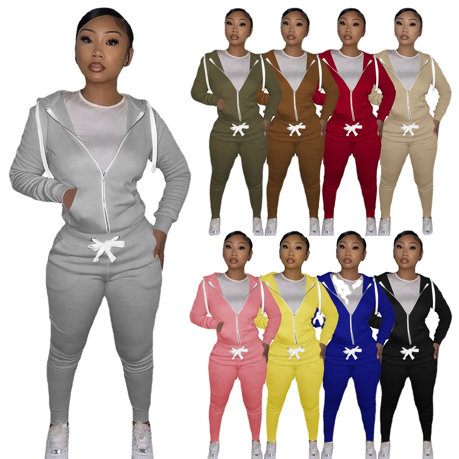 Women's Sports Suit Streetwear Autumn Winter Basic Women's Pullover Sweaters & Harem Pants 2 Piece Women's Track Set
Women's Sports Suit Streetwear Autumn Winter Basic Women's Pullover Sweaters & Harem Pants 2 Piece Women's Track Set