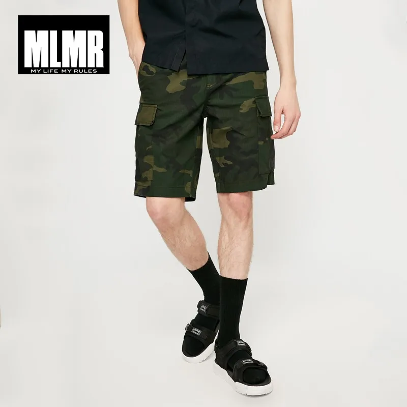 Мужские уличные камуфляжные шорты JackJones MLMR прямые до колена из 100% хлопка 219115516 |