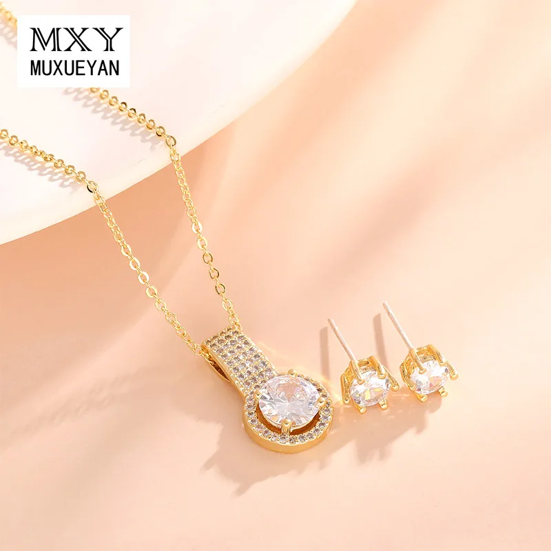 MUXUEYAN Exquisite Necklace Earrings Fine Jewelry Set Can Purchased Separately For Women 2021 Trend
MUXUEYAN Exquisite Necklace Earrings Fine Jewelry Set Can Purchased Separately For Women 2021 Trend