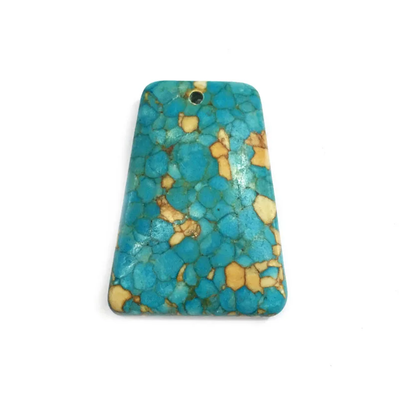 Rectangular Blue / Green Turquoises Pendant Reiki Healing Natural Stone Amulet DIY Jewelry Natural Stone Charms Size 25x40mm
Rectangular Blue / Green Turquoises Pendant Reiki Healing Natural Stone Amulet DIY Jewelry Natural Stone Charms Size 25x40mm