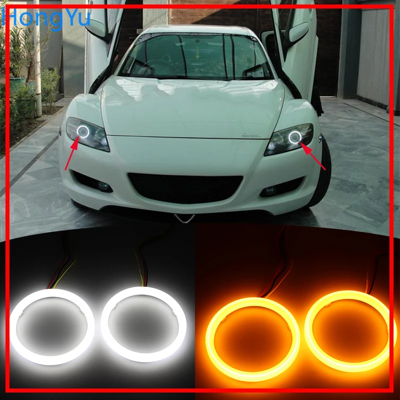 Для Mazda RX8 Rx-8 2004 2005 2006 2007 2008 хлопок Switchback LED Dual Color Angel Eye белый Янтарный светильник воротник
Для Mazda RX8 Rx-8 2004 2005 2006 2007 2008 хлопок Switchback LED Dual Color Angel Eye белый Янтарный светильник воротник
