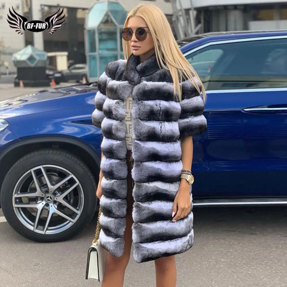 BFFUR Natural Real Chinchilla Color Rex Rabbit Fur Coats Women Whole Skin Genuine Rabbit Fur Jacket Stand Collar Overcoats Woman
BFFUR Natural Real Chinchilla Color Rex Rabbit Fur Coats Women Whole Skin Genuine Rabbit Fur Jacket Stand Collar Overcoats Woman