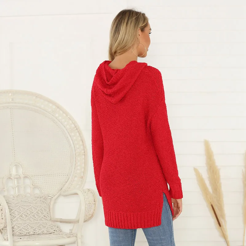 Slim Women Sweatshirts Fashion Side Slit Solid Red Women Hooded Sweatshirts 2019 Autumn And Winter Ladies Outwear Casual Hoodies
Slim Women Sweatshirts Fashion Side Slit Solid Red Women Hooded Sweatshirts 2019 Autumn And Winter Ladies Outwear Casual Hoodies
