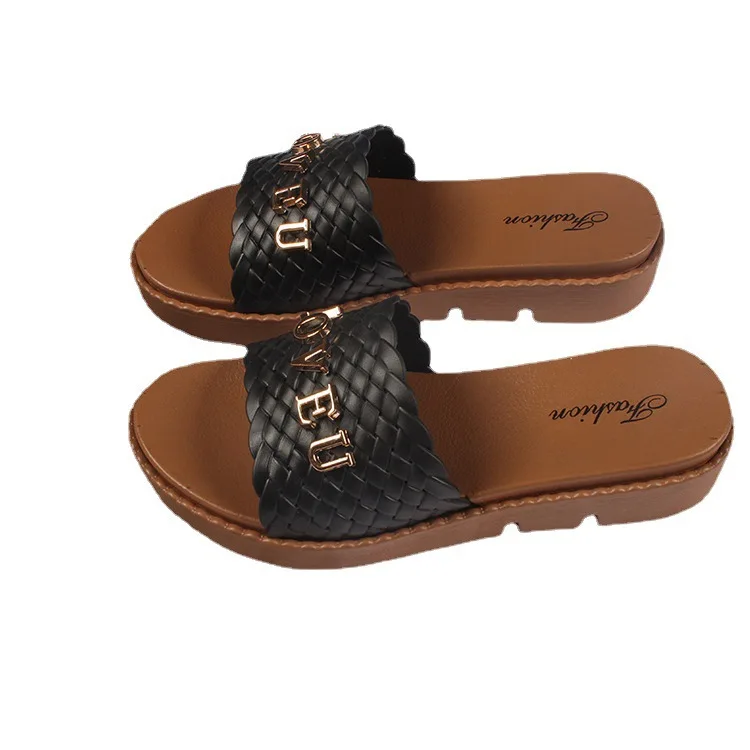 Pure Color English Beach Indoor and Outdoor Wear New Fashion Trendy Women's Slippers with Thick Bottom Casual Sandals
Pure Color English Beach Indoor and Outdoor Wear New Fashion Trendy Women's Slippers with Thick Bottom Casual Sandals