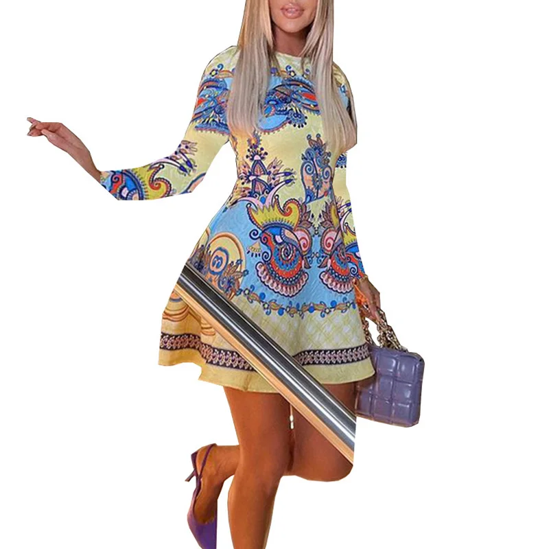 Women's Spring Autumn Dress 2021 New Temperament Female Retro Palace Print round Neck Long Sleeve Dress Plus Size Clothes Female
Women's Spring Autumn Dress 2021 New Temperament Female Retro Palace Print round Neck Long Sleeve Dress Plus Size Clothes Female