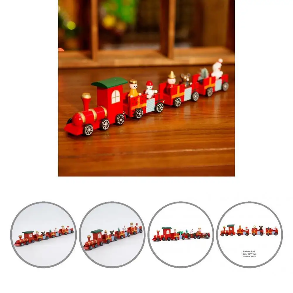 1 Set Christmas Train Movable Wheels Smooth Edges Wood Kids Gift Toy Xmas Train New Year Xmas Accessories Little Train for Home
1 Set Christmas Train Movable Wheels Smooth Edges Wood Kids Gift Toy Xmas Train New Year Xmas Accessories Little Train for Home