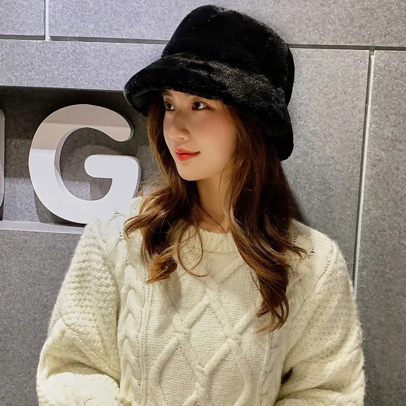 Autumn and winter plush basin hat Korean casual fashion thick fur warm Sports Caps Bucket hat Plush fleece warm hat
Autumn and winter plush basin hat Korean casual fashion thick fur warm Sports Caps Bucket hat Plush fleece warm hat
