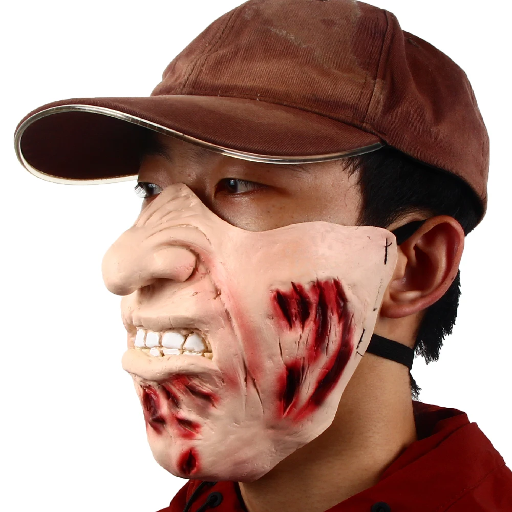 Scary Freddie Latex Mask Halloween Party Half Face Horror Mask Nightmare Killer Cosplay Costume Props
Scary Freddie Latex Mask Halloween Party Half Face Horror Mask Nightmare Killer Cosplay Costume Props