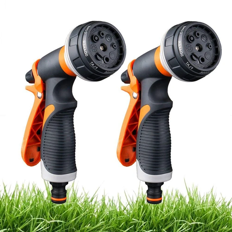 2 Pack Garden Hose Nozzle, 8 Adjustable Hose - High Pressure Hand Sprayer for Watering Lawn, Car Washing, Pet Bathing, Sidewalk
2 Pack Garden Hose Nozzle, 8 Adjustable Hose - High Pressure Hand Sprayer for Watering Lawn, Car Washing, Pet Bathing, Sidewalk