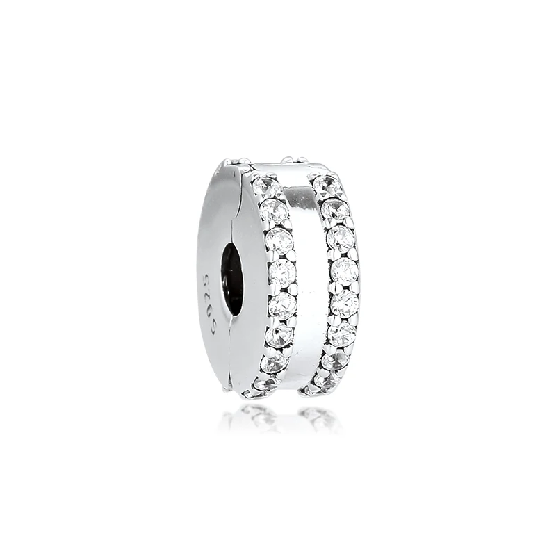 925 Sterling Silver Original Bead Double Lined Pave Clip Charm Fits Pandora Bracelets for Women DIY Jewelry Making Wholesale
925 Sterling Silver Original Bead Double Lined Pave Clip Charm Fits Pandora Bracelets for Women DIY Jewelry Making Wholesale