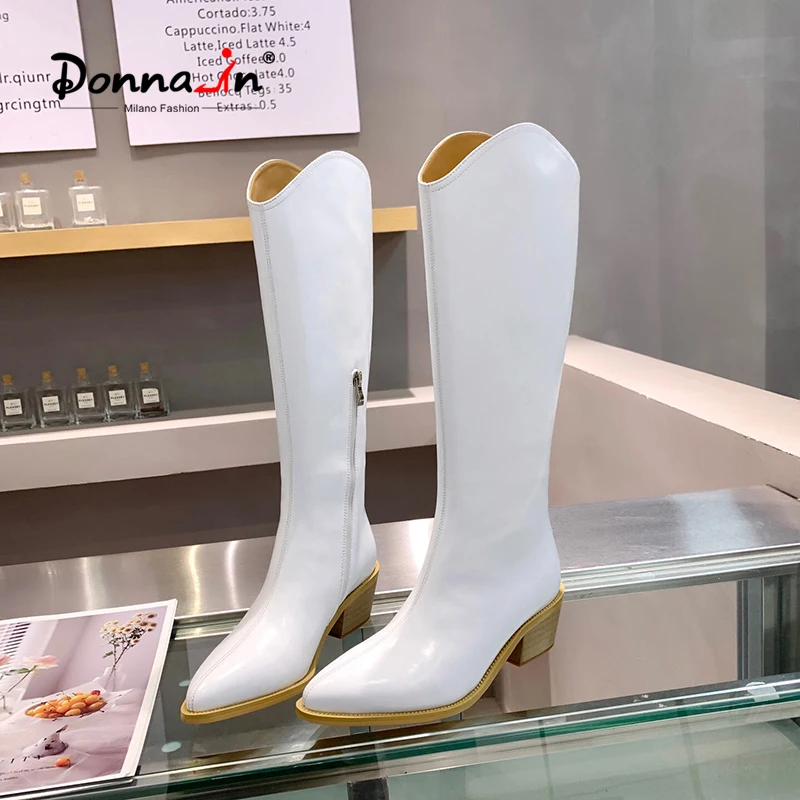 Donna-in/осенние винтажные женские сапоги до колена с острым носком на молнии сбоку; Ковбойские высокие сапоги на танкетке; Новинка 2021 года; Жен...
Donna-in/осенние винтажные женские сапоги до колена с острым носком на молнии сбоку; Ковбойские высокие сапоги на танкетке; Новинка 2021 года; Жен...