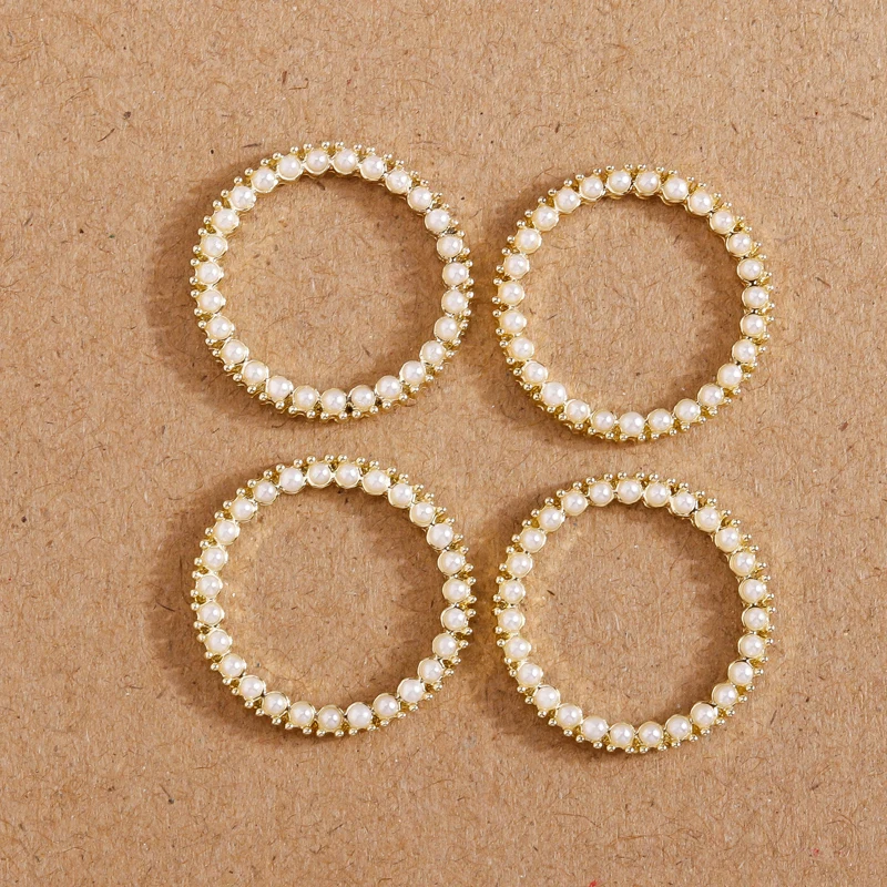 4pcs 20*20mm Imitation Pearl Round Charms Connectors for Jewelry Making Necklaces Earrings Pendants DIY Crafts Accessories
4pcs 20*20mm Imitation Pearl Round Charms Connectors for Jewelry Making Necklaces Earrings Pendants DIY Crafts Accessories