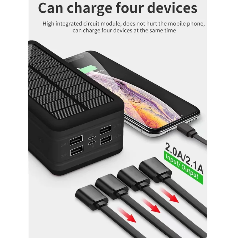 Внешний аккумулятор, 50000мАч, 2 выходных порта USB, цифровой дисплей, подойдёт для iPhone XR/11/12 Pro Max и Xiaomi
Внешний аккумулятор, 50000мАч, 2 выходных порта USB, цифровой дисплей, подойдёт для iPhone XR/11/12 Pro Max и Xiaomi