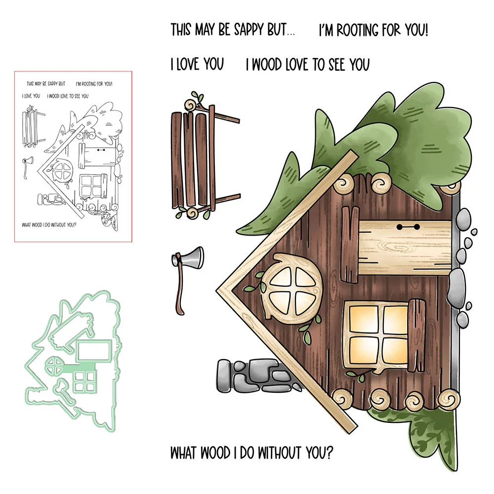 House Clear Stamps and Metal Cutting Dies for DIY Scrapbooking Crafts Die Cut Card Make Photo Album Sheet Decoration
House Clear Stamps and Metal Cutting Dies for DIY Scrapbooking Crafts Die Cut Card Make Photo Album Sheet Decoration