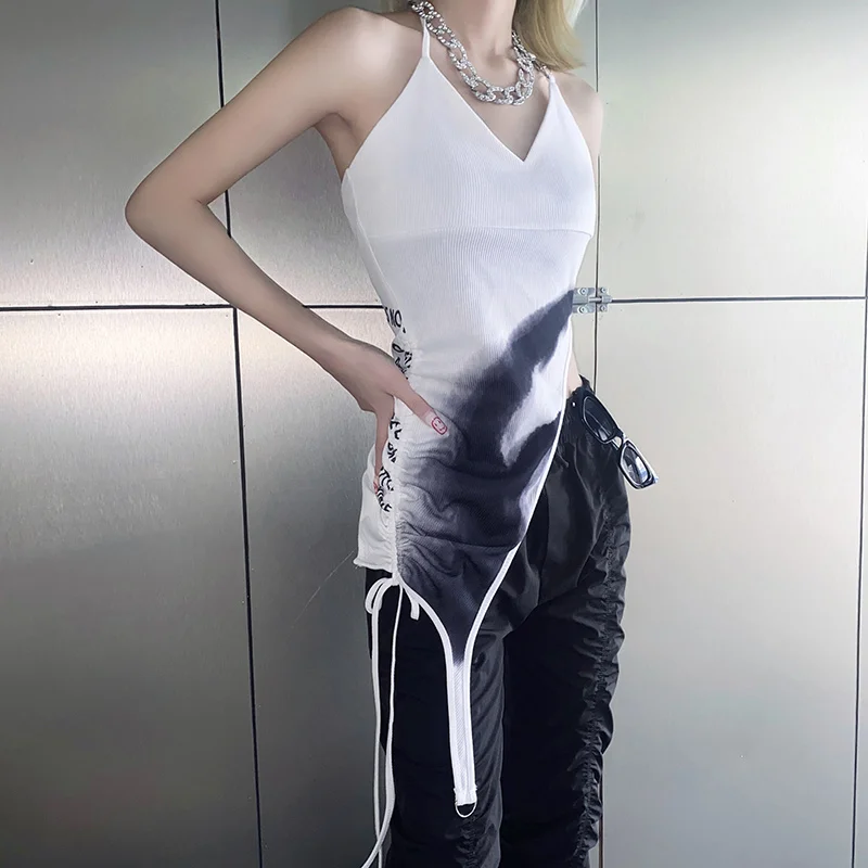 Kywommnz Sexy Halter Camisole Women Fashion Splicing Slim Halter Irregular Japan-Style Tank Tops Summer 2021 E2814
Kywommnz Sexy Halter Camisole Women Fashion Splicing Slim Halter Irregular Japan-Style Tank Tops Summer 2021 E2814
