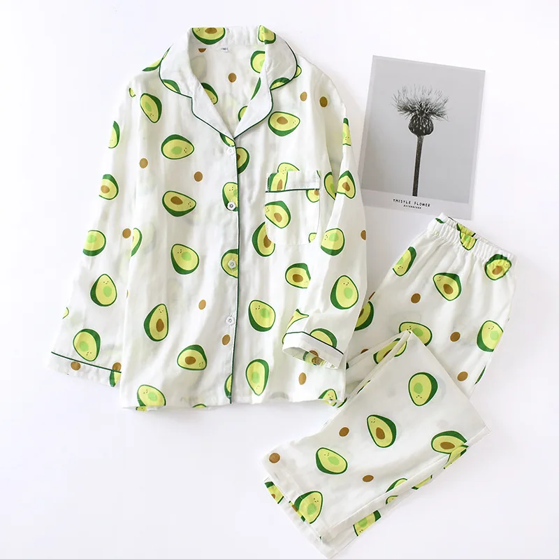 Fresh maple leaf pajama sets women 100% gauze cotton long sleeve casual sleepwear women pyjamas summer hot sale 2020
Fresh maple leaf pajama sets women 100% gauze cotton long sleeve casual sleepwear women pyjamas summer hot sale 2020