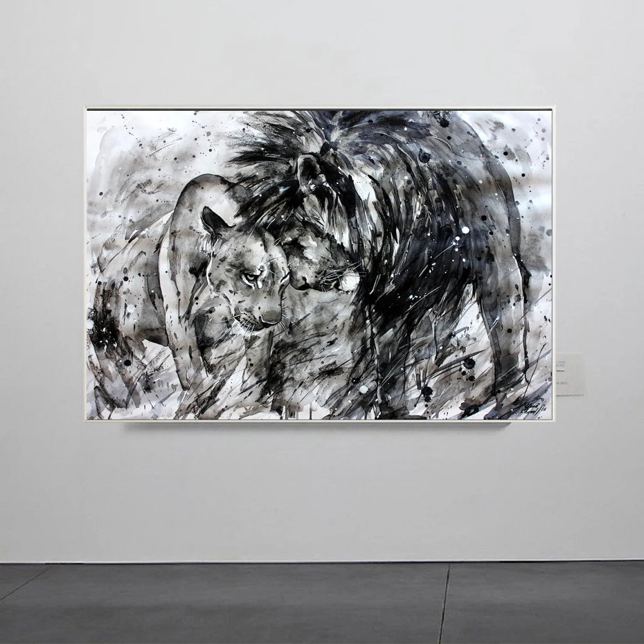 Black and White Animals Lion Posters Canvas Wall Art Paintings Decorative Animals Prints Posters Prints Living Room Home Decor (
Black and White Animals Lion Posters Canvas Wall Art Paintings Decorative Animals Prints Posters Prints Living Room Home Decor (