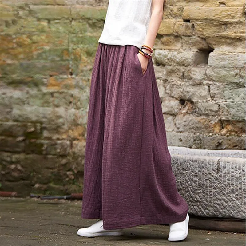 2021 Spring Summer Fashion cotton Wide Leg Pants Female Plus Size Loose Casual Yards Pants Trouser plus size 5xl 6xl
2021 Spring Summer Fashion cotton Wide Leg Pants Female Plus Size Loose Casual Yards Pants Trouser plus size 5xl 6xl