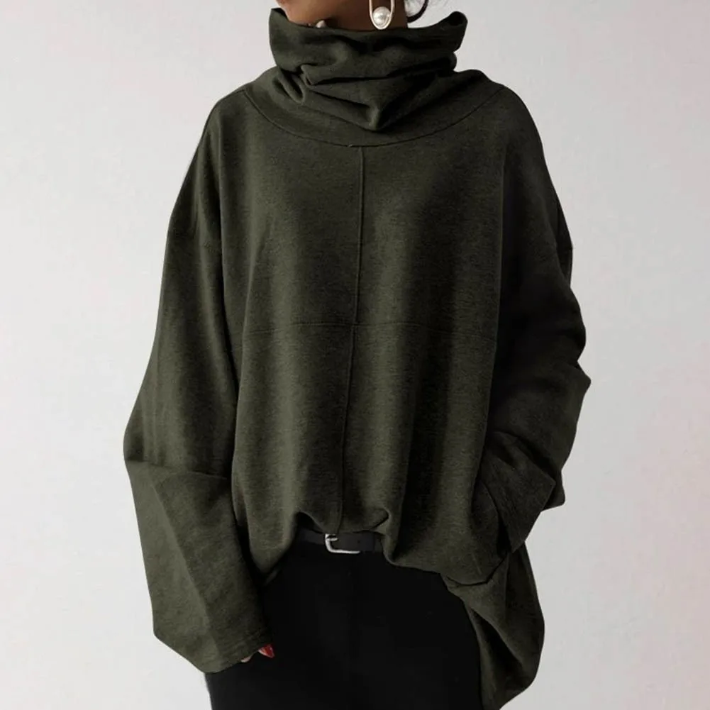 Women Turtleneck Pocket Shirt Long Sleeve Pullover Tops Casual Blouse Coat Women Fashion High Collar Long Sleeve
Women Turtleneck Pocket Shirt Long Sleeve Pullover Tops Casual Blouse Coat Women Fashion High Collar Long Sleeve