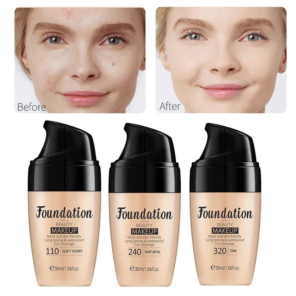 Liquid Foundation Natural Coverage Foundation Brighten Full Coverage and Even Skin Tone Makeup Foundation for Women Dropshipping
Liquid Foundation Natural Coverage Foundation Brighten Full Coverage and Even Skin Tone Makeup Foundation for Women Dropshipping