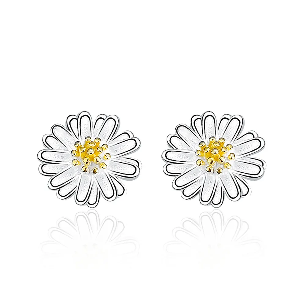 Trendy Earrings for Women 925 Silver Small Daisy Flower Stud Earrings Sterling Silver 925 Anniversary Engagement Jewelry Gift
Trendy Earrings for Women 925 Silver Small Daisy Flower Stud Earrings Sterling Silver 925 Anniversary Engagement Jewelry Gift
