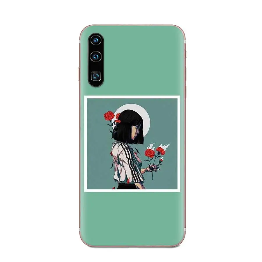 Мягкий чехол грустно аниме девочка замки для Samsung Galaxy A10 A20 A20E A3 A40 A5 A50 A7 J1 J3 J4 J5 J6 J7