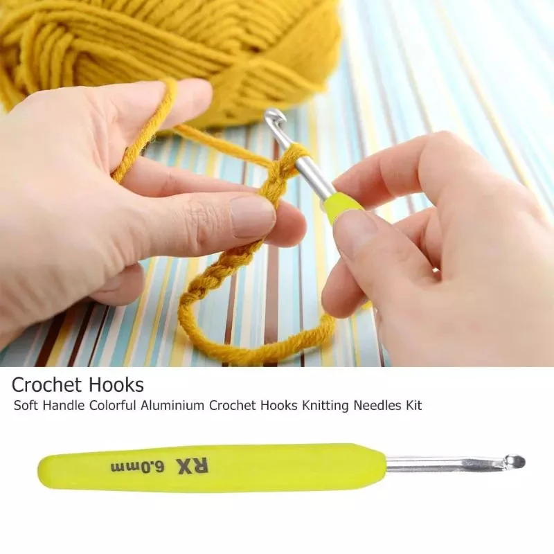 3/16pcs Knitting Needles Soft Handle Aluminium Crochet Hooks Set Knitting Needles Kit Sweater Weave Knitting Tools
3/16pcs Knitting Needles Soft Handle Aluminium Crochet Hooks Set Knitting Needles Kit Sweater Weave Knitting Tools