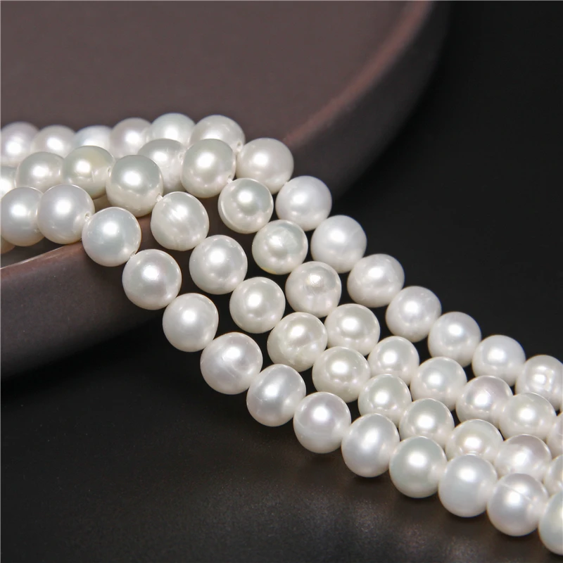 Natural Freshwater Pearl Beads High Quality 6mm Near Round Shape Punch Loose Beads for DIY Necklace Bracelet Jewelry Making 14"
Natural Freshwater Pearl Beads High Quality 6mm Near Round Shape Punch Loose Beads for DIY Necklace Bracelet Jewelry Making 14"