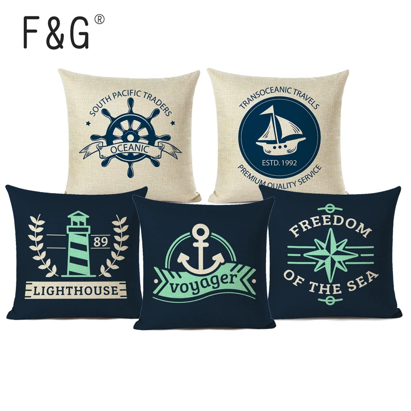 Deep Sea Exploration Cushions Home Decor Ship's Anchor Sea Lighthouse Pillow Covers Decorative Linen Throw Pillowcase
Deep Sea Exploration Cushions Home Decor Ship's Anchor Sea Lighthouse Pillow Covers Decorative Linen Throw Pillowcase