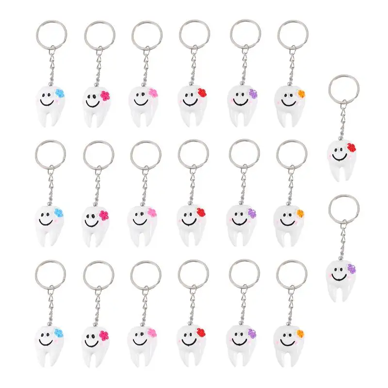 20pcs Creative Keychain Pendants Tooth Shaped Bag Hanging Pendants Key Rings (Assorted Color)
20pcs Creative Keychain Pendants Tooth Shaped Bag Hanging Pendants Key Rings (Assorted Color)