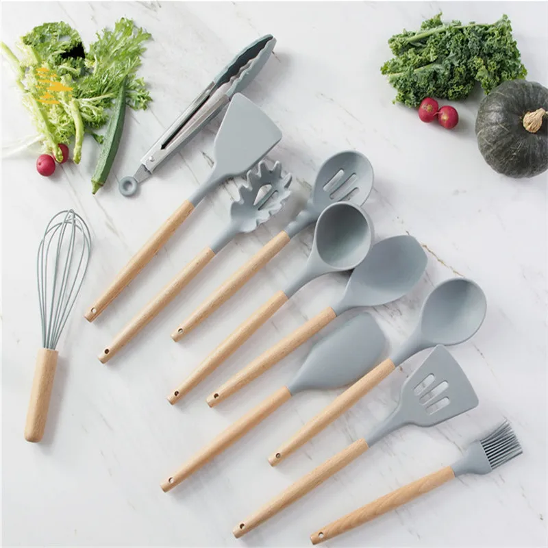 Heat Resistant Silicone Kitchenware Cooking Utensils Set Kitchen Non-Stick Cooking Tools Kitchen Accessories
Heat Resistant Silicone Kitchenware Cooking Utensils Set Kitchen Non-Stick Cooking Tools Kitchen Accessories