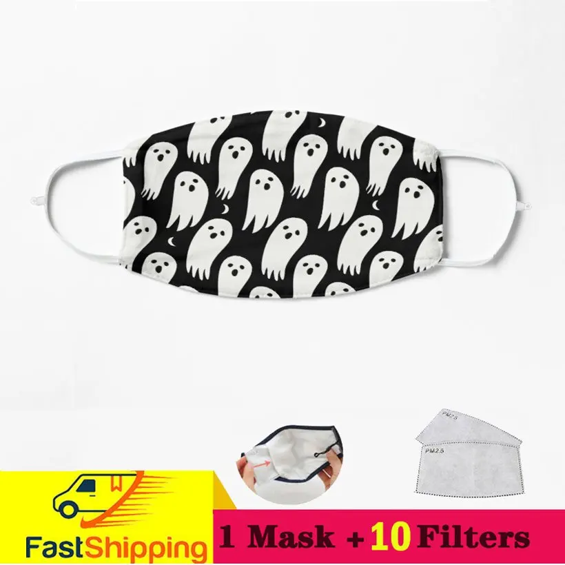 Halloween Ghost Halloween Cat Halloween Cat Boo Face Mask Reusable Filter Pad Pollution Activated Cotton Mask
Halloween Ghost Halloween Cat Halloween Cat Boo Face Mask Reusable Filter Pad Pollution Activated Cotton Mask