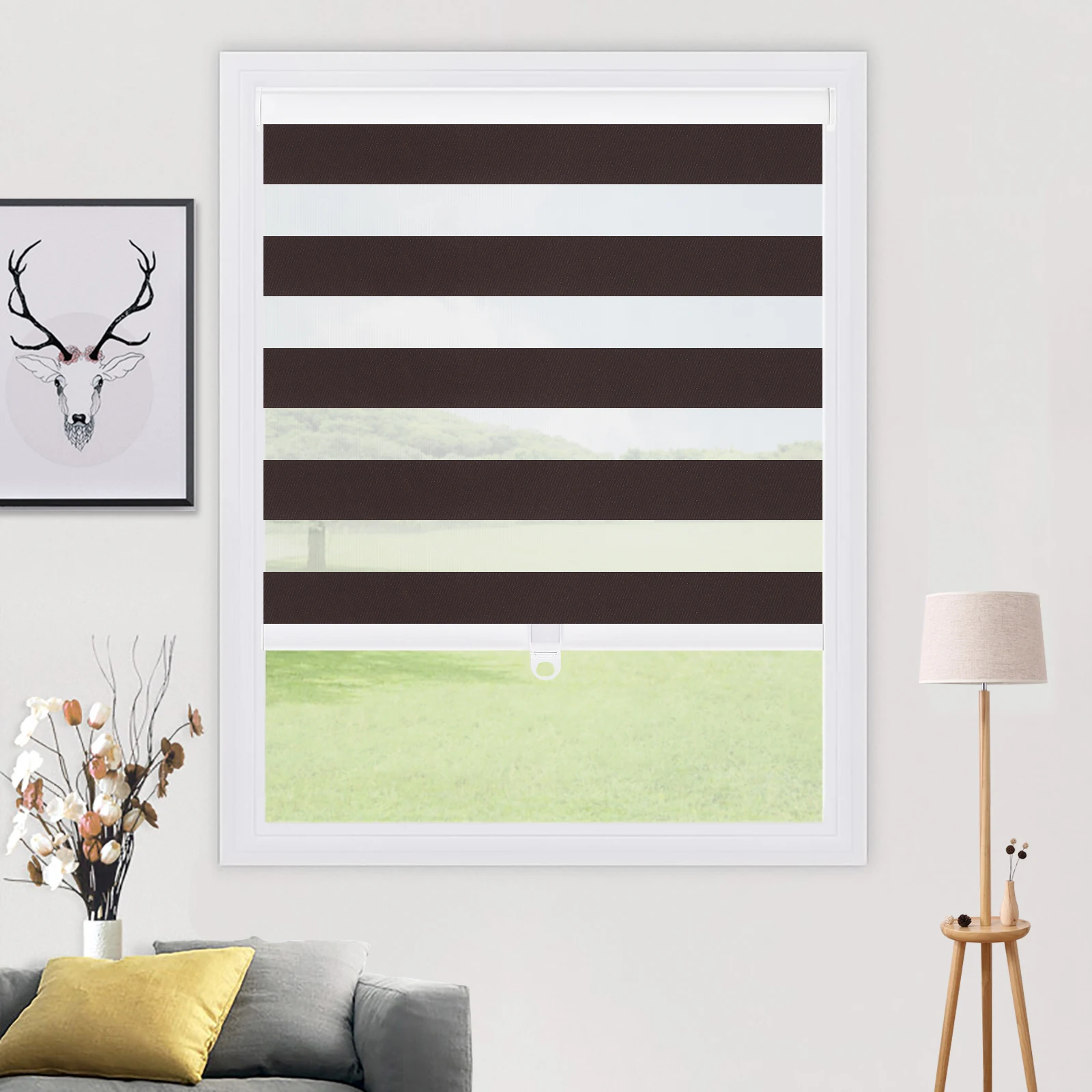 100% Blackout Zebra Blinds Cordless Waterproof Double Layer Shades for Kichen Room/ Children's room Curtains Custom Size
100% Blackout Zebra Blinds Cordless Waterproof Double Layer Shades for Kichen Room/ Children's room Curtains Custom Size