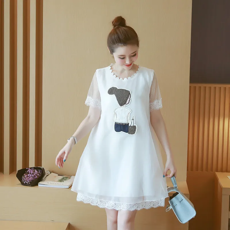 Summer Mini Casual Dress Cute White Short Lace Dress for Pregnant Women Pregnancy Cloth
Summer Mini Casual Dress Cute White Short Lace Dress for Pregnant Women Pregnancy Cloth