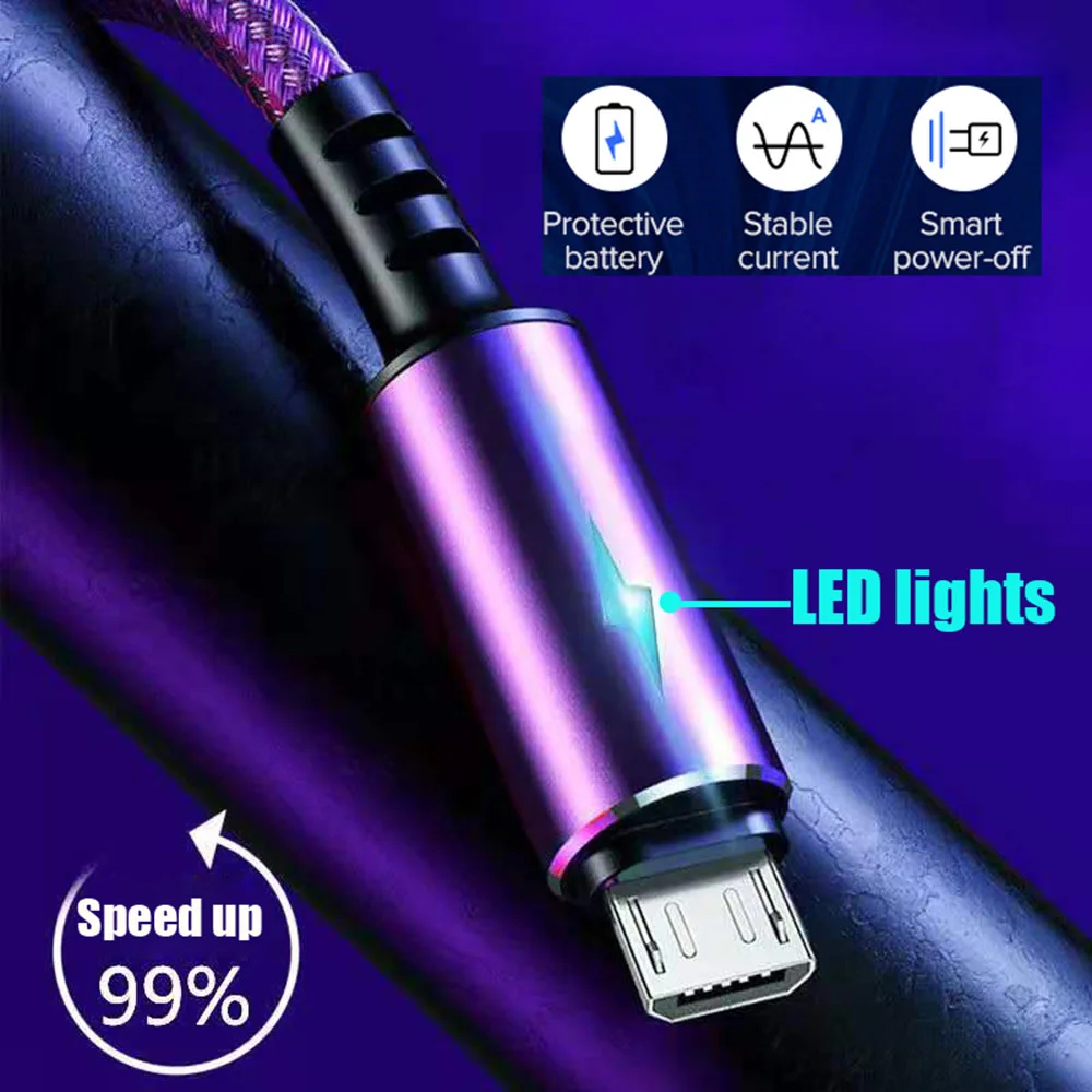 5A USB Cable 1.2m Fast Charging with Light IOS/Micro/Type-C USB Data Cord Mobile Phone Quick Charge Cables For iPhone Samsung 
5A USB Cable 1.2m Fast Charging with Light IOS/Micro/Type-C USB Data Cord Mobile Phone Quick Charge Cables For iPhone Samsung