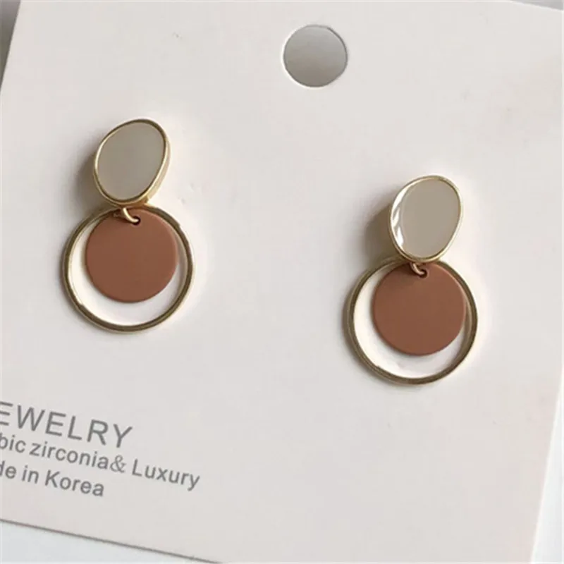 Stud Earrings Joker Temperament Drip Earrings Fashion Double Small Circular Geometric Women Push-back Zinc Alloy Metal Round
Stud Earrings Joker Temperament Drip Earrings Fashion Double Small Circular Geometric Women Push-back Zinc Alloy Metal Round