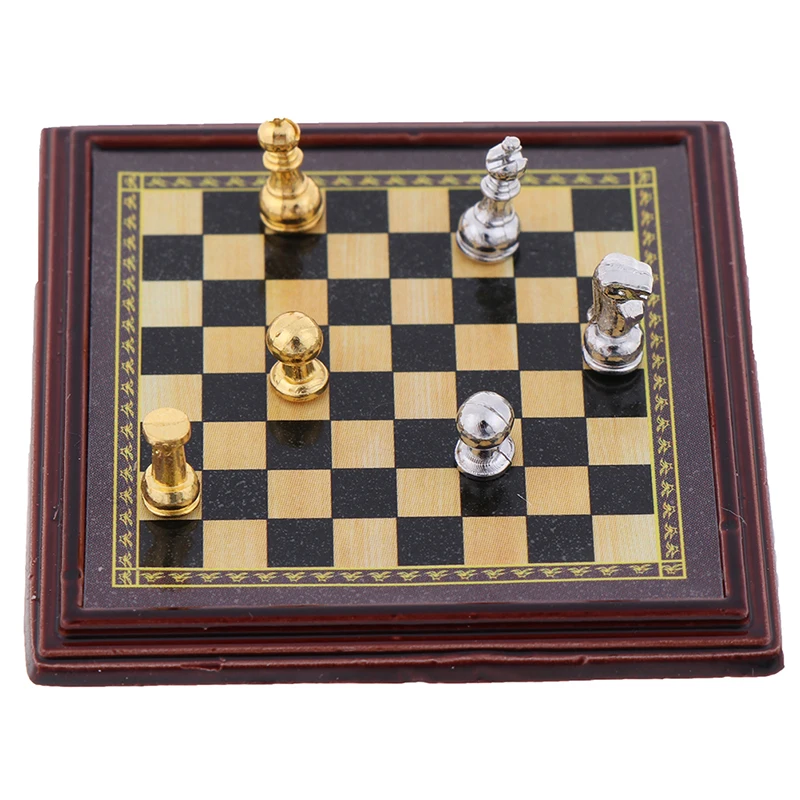 1 Set 1/12 Scale Dollhouse Miniature International Chess Set Pretend Play Doll House Furniture Home Decoration Accessories Toys
1 Set 1/12 Scale Dollhouse Miniature International Chess Set Pretend Play Doll House Furniture Home Decoration Accessories Toys