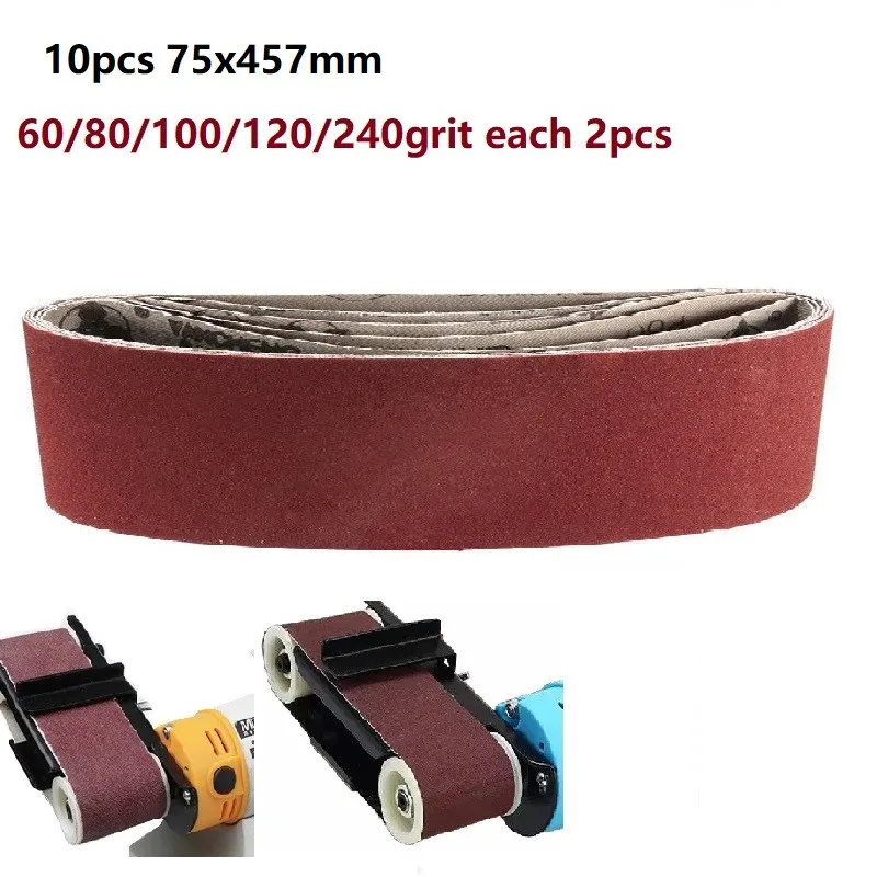 10pcs Abrasives Sanding Belts Mixed Power Tool Sander Sanding Belt Belts 75mm X 457mm 60 80 120 240 Grit
10pcs Abrasives Sanding Belts Mixed Power Tool Sander Sanding Belt Belts 75mm X 457mm 60 80 120 240 Grit