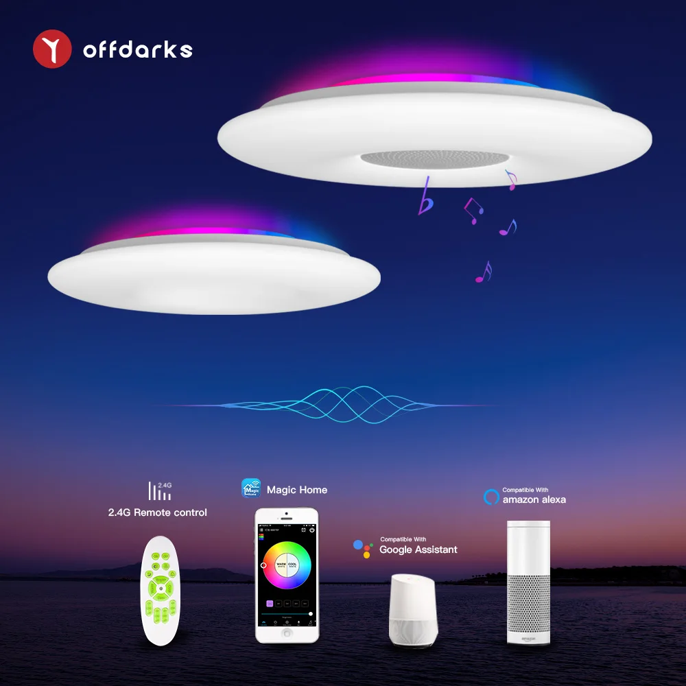 Умный светодиодный потолочный светильник OFFDARKS WIFI голосовое управление через