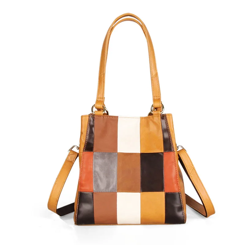 Color stitching Leisure Women's bag 2021 New Luxury Handbags Women Genuine LeatherBag Famous Brand Women's handbag 
Color stitching Leisure Women's bag 2021 New Luxury Handbags Women Genuine LeatherBag Famous Brand Women's handbag