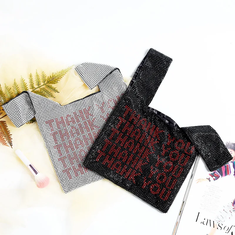 Women's Handbag Fashion Ladies Purse Casual Tote Colored Mesh Rhinestone Thank You Evening Bag
Women's Handbag Fashion Ladies Purse Casual Tote Colored Mesh Rhinestone Thank You Evening Bag