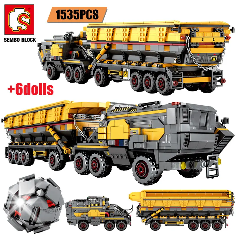 City Wandering Earth Carrier Car Building Blocks Military Tank Cargo Van Transport Truck Bricks Gifts Toys for Boy
City Wandering Earth Carrier Car Building Blocks Military Tank Cargo Van Transport Truck Bricks Gifts Toys for Boy